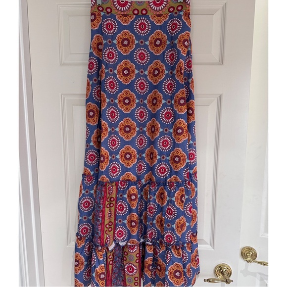 Summer Street Women’s Printed Long Ruffle Skirt - Picture 4 of 6